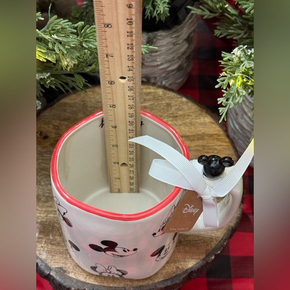 ✨ Brand NEW w/Tags Rae Dunn Disney happy Mug featuring Mickey and Minnie Mouse ✨ - Picture 9 of 11